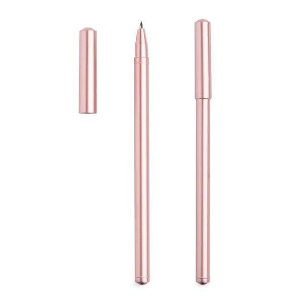 Esferográfica de gel, acabamento metálico, com tampa Charm - Image 3