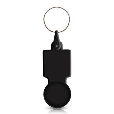 Porta-chaves com ficha € 0,50 para carrinho, plástico PS Key50