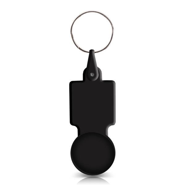 Porta-chaves com ficha € 0,50 para carrinho, plástico PS Key50