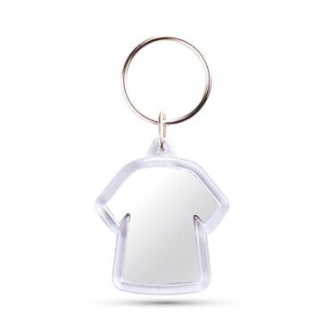Porta-chaves CR-X formato t-shirt com 2 faces, acrílico CR-X
