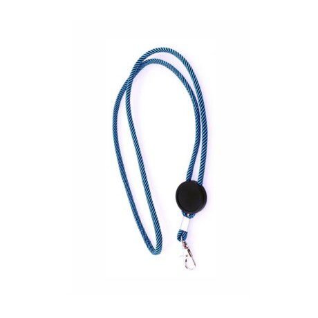 Lanyard em poliéster com ajuste e mosquetão Treel