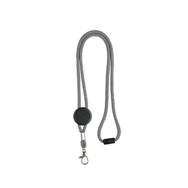 Lanyard em poliéster com ajuste, fecho de segurança e mosquetão Tep - Image 2
