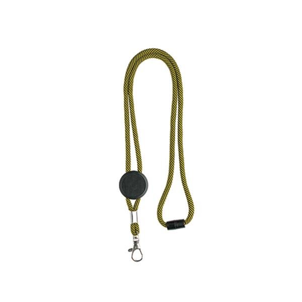 Lanyard em poliéster com ajuste, fecho de segurança e mosquetão Tep - Image 5