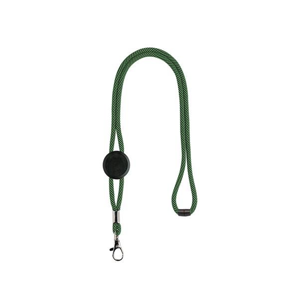 Lanyard em poliéster com ajuste, fecho de segurança e mosquetão Tep - Image 7