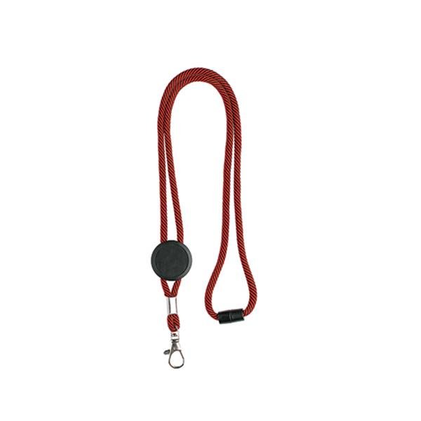 Lanyard em poliéster com ajuste, fecho de segurança e mosquetão Tep - Image 3