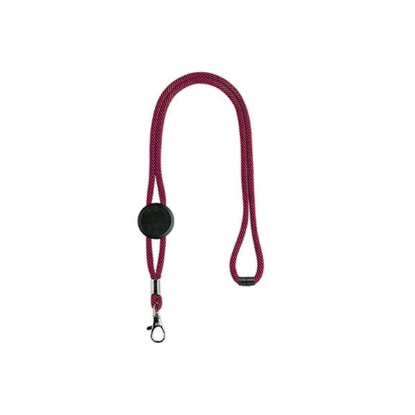 Lanyard em poliéster com ajuste, fecho de segurança e mosquetão Tep - Image 4