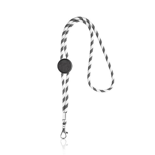 Lanyard tubular em RPET, ajustável Ecoyard - Image 2