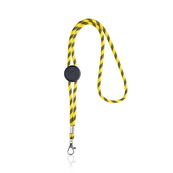 Lanyard tubular em RPET, ajustável Ecoyard - Image 3