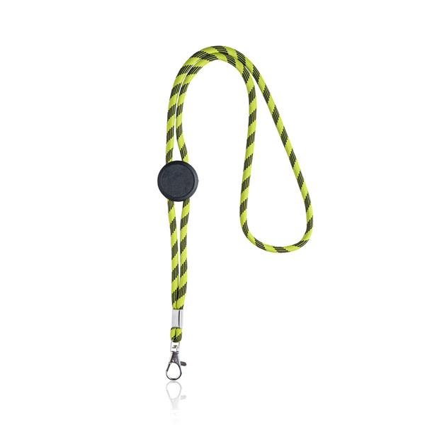 Lanyard tubular em RPET, ajustável Ecoyard - Image 6