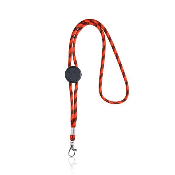 Lanyard tubular em RPET, ajustável Ecoyard - Image 4