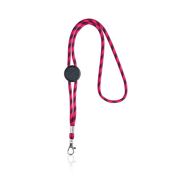 Lanyard tubular em RPET, ajustável Ecoyard - Image 5