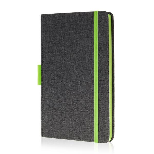 Bloco de notas A5 com capa em PU e porta-esferográfica Exnote - Image 4