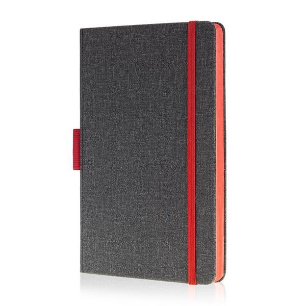 Bloco de notas A5 com capa em PU e porta-esferográfica Exnote - Image 3