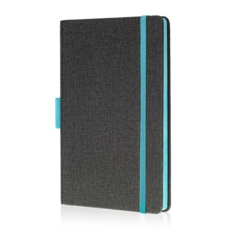 Bloco de notas A5 com capa em PU e porta-esferográfica Exnote