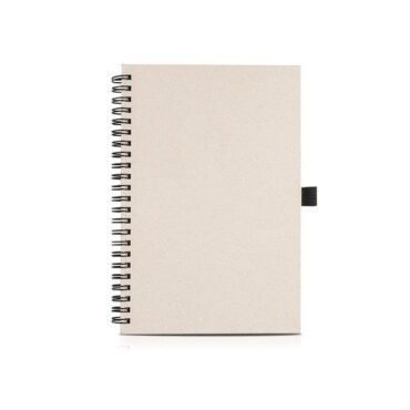 Bloco de notas de argolas A5 em cartão reciclado de pacotes de leite Milknote