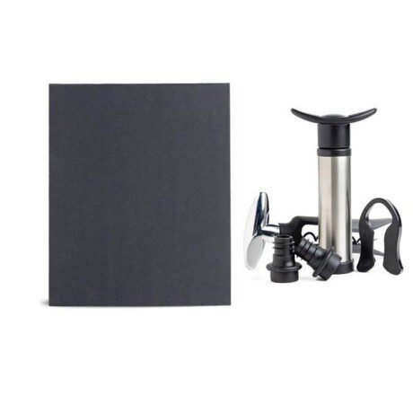 Set de vinho com bomba e rolhas de vácuo, saca-rolhas e cort Winelux