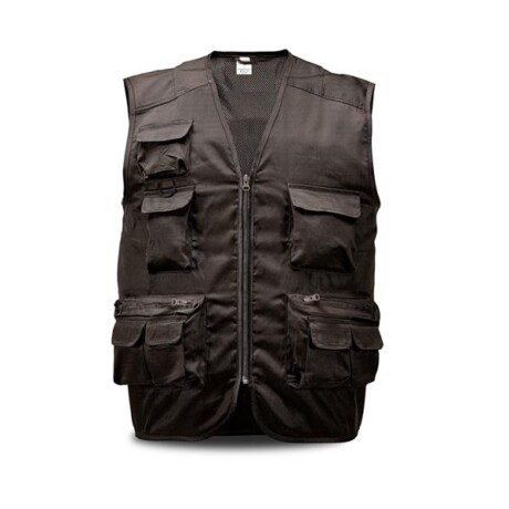 Colete multi-bolso em polialgodão, 190g/m2 Safish