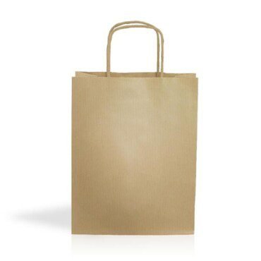 Saco papel kraft 90g/m2 18X24X8cm Kraft03