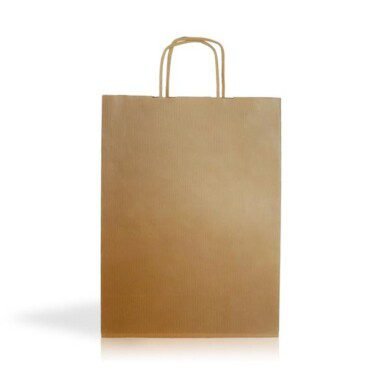 Saco papel kraft 90g/m2 24X32X11cm Kraft05