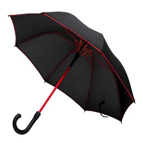 Guarda-chuva automático, em pongee, varetas coloridas Eddy