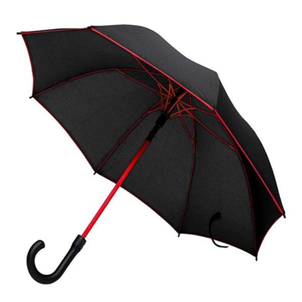 Guarda-chuva automático, em pongee, varetas coloridas Eddy