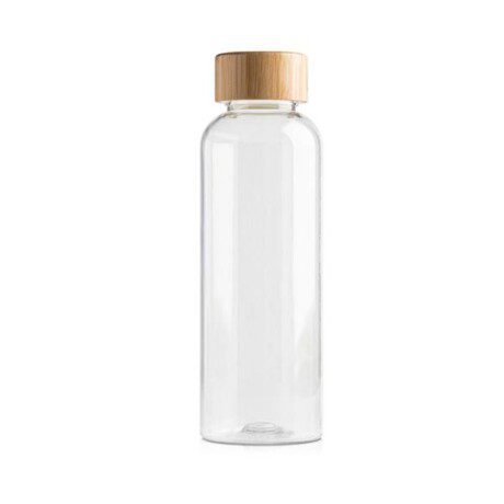 Garrafa em RPET 500ml com tampa em bambu RB Bottle