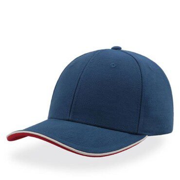 Boné Pilot Piping Sandwich, 100% algodão escovado Pilot Piping Sandwich