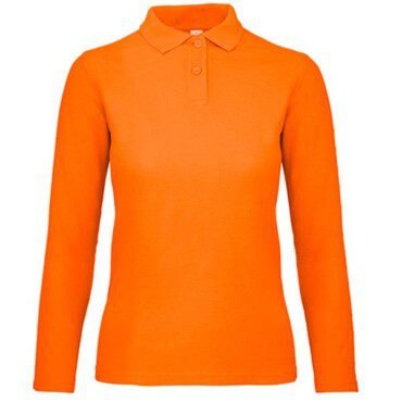 Polo B&C ID.001 Women manga comprida 180g - 100% Algodão (investindo em Better Cotton) ID.001 LSL Women