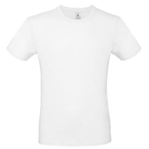 T-shirt B&C #E150, tam. grande branco - 100% Algodão (investindo em Better Cotton) #E150