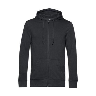 Casaco Sweat B&C Inspire com capuz 280g - 80% Mistura de algodão orgânico, em conversão e OCS/ 20% Poliéster reciclado Inspire Zipped Hood_º