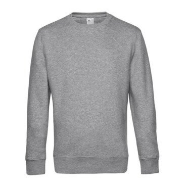 Sweatshirt B&C King Crew Neck 280g - 80% Algodão (investindo em Better Cotton)/ 20% Poliéster reciclado King Crew Neck