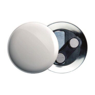 Crachá de 75mm com iman duplo roupa, personalizado Badge double magnet 75