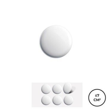 Etiqueta autocolante em resina, personalizada Restic