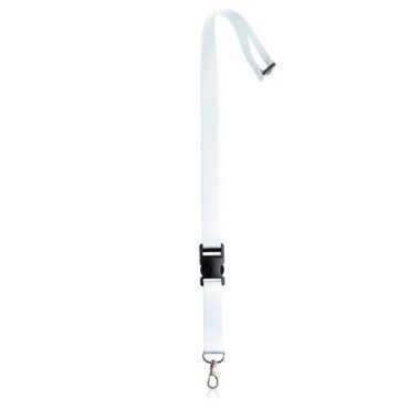 Lanyard com mosquetão, fivela clic-clac e fecho de segurança Sublisafe Clac